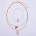 Double Layer Pearl With Bead Chain Bow Shell Other Accessories, Simple And Versatile Necklace_ipsvogv.com