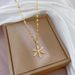 Steel 【 Titanium 】 Light Luxury Full Diamond Micro Inlaid Zircon Sprout Large Flower Necklace Copper Plated Genuine Gold 【 】_ipsvogv.com