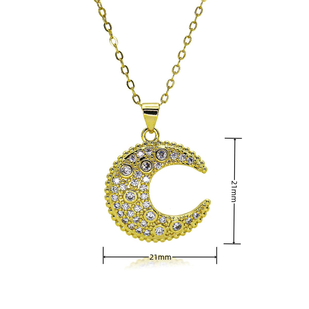 A Variety Of Moon Micro Inlaid Versatile Necklace Pendants Niche Temperament Fashion High End Clavicle Chain Jewelry_ipsvogv.com