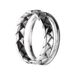 Korean Fried Dough Twists Double-layer Sterling Silver Opening Ins Fashionable Personality Simple Cool End Ring Little_ipsvogv.com