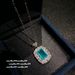 Italian Cheetah Sea Blue Pendant Necklace Vintage Pala Luxury Waterdrop Zircon Ring_ipsvogv.com