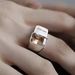 personality Pure Zircon Silver Letter Ins Hip-hop Fashion Goodluck Open Best Friend Ring_ipsvogv.com