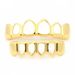 Unisex Jewelry Fashion hip hop hollow gold braces teeth grills trendy braces gold teethHIPHOP tooth_ipsvogv.com