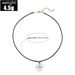 Personalized Fashion Round Five Pointed Star Hollow Pendant Leather Rope Necklace Ornament_ipsvogv.com