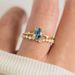 Sanjieins New Internet Celebrity Fashion Gold Plated Jewelry Couple's Set With Green Zircon Ring_ipsvogv.com
