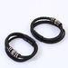 hot selling ethnic style braided bracelet stainless steel bracelet men's multi layer braided leather rope magnetic buckle bracelet batch_ipsvogv.com