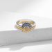 Stacked Wind, Sun, Moon, Pure Silver Female Index Finger Ring, High-end Feel, Instagram Niche Design, Couple Style Ring_ipsvogv.com