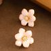 French Antique Style Diamond Studded Drip Oil Enamel Glaze Three-dimensional Flower For Women With A Niche Design,_ipsvogv.com
