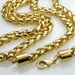 Mens Vacuum Plating Weaved 50 60 70cm Chain Necklace Gift Jewelry_ipsvogv.com