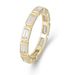 Women's Jewelry S925 Sterling Silver Geometric Rectangular Zircon Ring Stacking Personality All Match Ring_ipsvogv.com