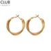 Retro Ins Style Geometric Metal Real Gold Twisted Atmospheric Earrings Earring_ipsvogv.com
