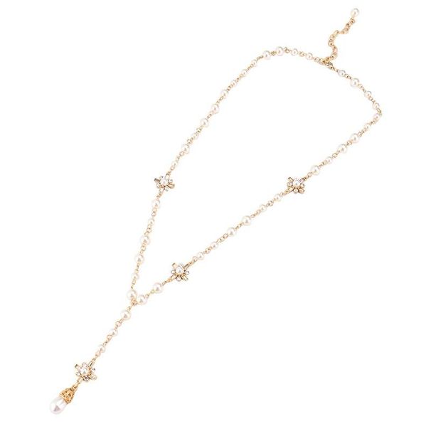 New necklace women long fashion small fragrant wind chain accessories Europe and the United States big pearl sweater pendant_ipsvogv.com