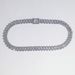 Unisex New Alloy Cuban Chain With Diamonds 13.5mm Rhombus Full Diamond Original Design Necklace For Men And Women Hip Hop Style_ipsvogv.com