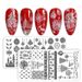 8pcs/Set Nail Art Stamping Plates Silicone Stamper Scaper Stamping Printing Brush Polish Nail Templates For DIY Manicure Tools_ipsvogv.com