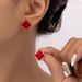 A Pair Of Enamel Lucky Clover Studs Delicate And Elegant Earrings For A PROM Party Lady's Accessory_ipsvogv.com