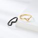 New artistic trend men and women color matching titanium steel ring simple temperament two color neutral unisex ring_ipsvogv.com