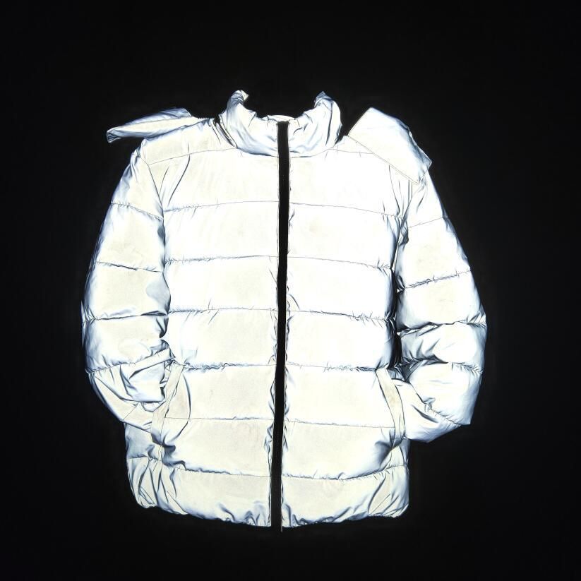 Men's Clothing New winter thick warm reflective cotton coat fashion luminous coat men and women large size cotton coat_ipsvogv.com