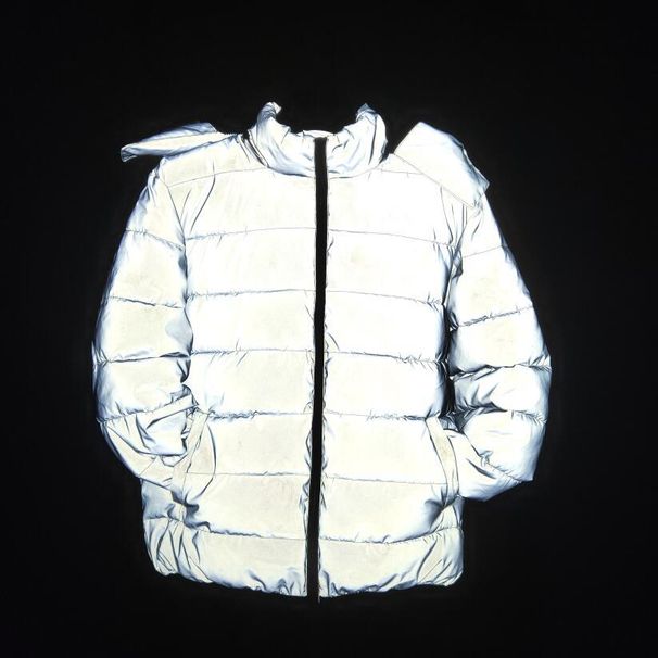Men's Clothing New winter thick warm reflective cotton coat fashion luminous coat men and women large size cotton coat_ipsvogv.com