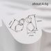 Cao Shi's cool style design is fashionable personalized. Earrings with irregular metallic texture and wavy curves. Long_ipsvogv.com