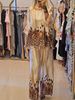 Women's Clothing new fashion casual printed tops and trousers two piece suit_ipsvogv.com