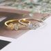 Popular simple ring necklace jewelry set zircon micro inlaid real gold plated_ipsvogv.com