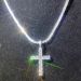 Shinning Diamond Stone Crucifix Cross Pendants Necklace Stainless Steel Platinum Plated Men Women Lover Gift Jewelry_ipsvogv.com