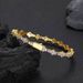 Men's Jewelry Hip Hop 6.5mm Spring Buckle Zircon Tennis Bracelet Cross Border Jewelry Men And Women Personality Couple Bracelet Accessories_ipsvogv.com