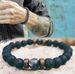 Same Style Shining Stone Volcanic Stone Black Iron Stone Bracelet Couple Bracelet Personality Bracelet_ipsvogv.com