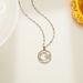 Cross-border new accessories moon star pendant geometric round necklace ins female clavicle necklace necklace_ipsvogv.com