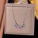 Jewelry Turquoise Eyes Temperament Trendy Multi-layer Chain Fashionable Stainless Steel Necklace For Women_ipsvogv.com