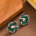 Korean Version Of Light Luxury Exquisite Small Fresh Diamond Inlaid Zircon Flower Temperament Simple And High-end Silver_ipsvogv.com