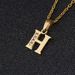 Letter necklace for female students Korean version simple small couple girlfriends 26 lucky English letter pendant clavicle chain_ipsvogv.com