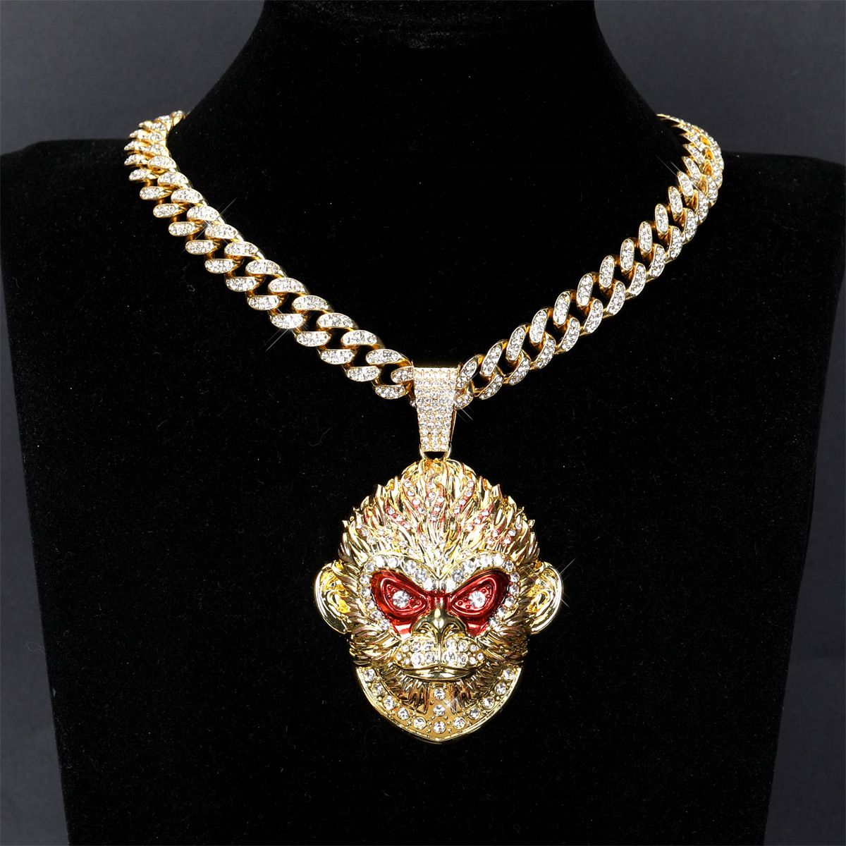 Alloy Black Mythical Necklace Peripheral Pendant Personality Great Sage Sun Wukong Sweater Chain_ipsvogv.com