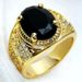 Size 8-15 Jewelry Man's Ring Marriage Engagement Vacuum Plating R283 Ring Black_ipsvogv.com