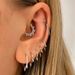 Unisex popular punk rivet round earrings for women with smooth zircon piercing earrings earrings_ipsvogv.com