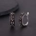 Personalized Dark Style Earrings Inlaid With Garnet Topaz Crystal Gemstone Earrings S925 Sterling Silver_ipsvogv.com