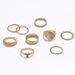 New Fashionable And Stylish Style Personalized Scallop Gold Plated Micro Set Diamond Ring For Women_ipsvogv.com