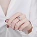 S Mosang Diamond Women's Micro Set Round Bag Square Classic Six Claw Proposal Ring_ipsvogv.com