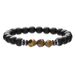 Simple Men's Faceted Black Agate Tiger Eye Stone Blue Stone Elastic Bracelet Ins Style All Match Bracelet Hand Jewelry Stacking_ipsvogv.com