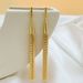 Gold-Plated Copper Wheat Spike Tassel Heavy Craft For Women High-End Luxury Style S Silver Needle Earrings_ipsvogv.com