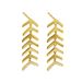 Sterling Silver Korean Style Niche Design Sense Zircon Fish Bone Earrings Korean Style Fashionable INS Women's High Sense Earrings_ipsvogv.com