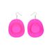 Disco Earrings Pink Cowboy Hat Laser Ball Disco Punk Accessories Female Jewelry_ipsvogv.com