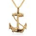 Titanium Steel Anchor Pendant Necklace Trend Men's Personality Cross Headpiece Jewelry Gifts to Boyfriend_ipsvogv.com