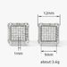 Cao Shi Square Hip Hop Full of Zircon Micro Inlaid for Men's Fashion Hiphop Earrings_ipsvogv.com