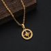 Men's Jewelry Polaris Ring Pendant Twisted Chain Necklace Stainless Steel Clavicle Chain Simple Accessories_ipsvogv.com