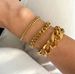 3mm 6mm 8mm 12mm Miami Cuban Men's Punk Jewelry Gold-Plated Stainless Steel Bracelet Accessories_ipsvogv.com