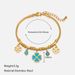 Women’s Jewelry Set Fashion Fashion Flower Round Bracelet Personality Fashion Turquoise Gold Plated Stainless Steel Bracelet_ipsvogv.com