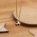 Football Engraved Necklace, Personalized And Trendy Collarbone Chain Design, Stainless Steel Pendant As A Gift For Dad_ipsvogv.com