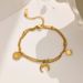 Simple Style Star Moon Titanium Steel Bracelets In Bulk_ipsvogv.com