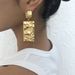 E10065 Jewelry Alloy Folded Elegance Simple Creative Geometric Texture Earrings_ipsvogv.com